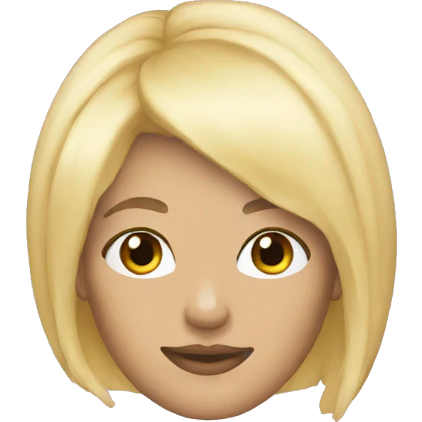 blonde wig emoji