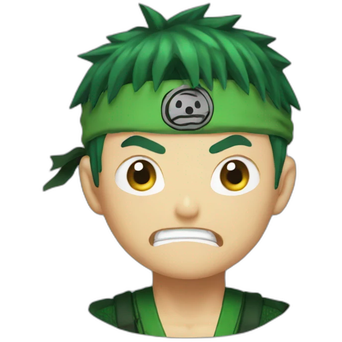 Zoro angry  emoji