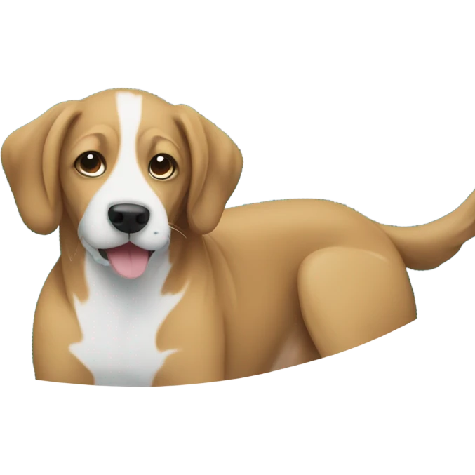 Dog in a pool emoji