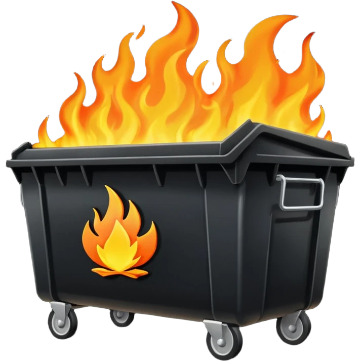 Dumpster fire 2025 emoji