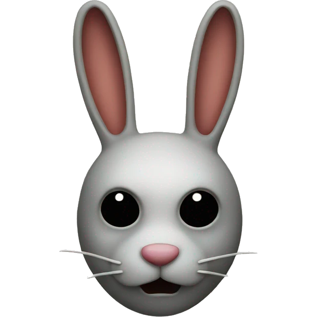 creepy rabbit mask emoji