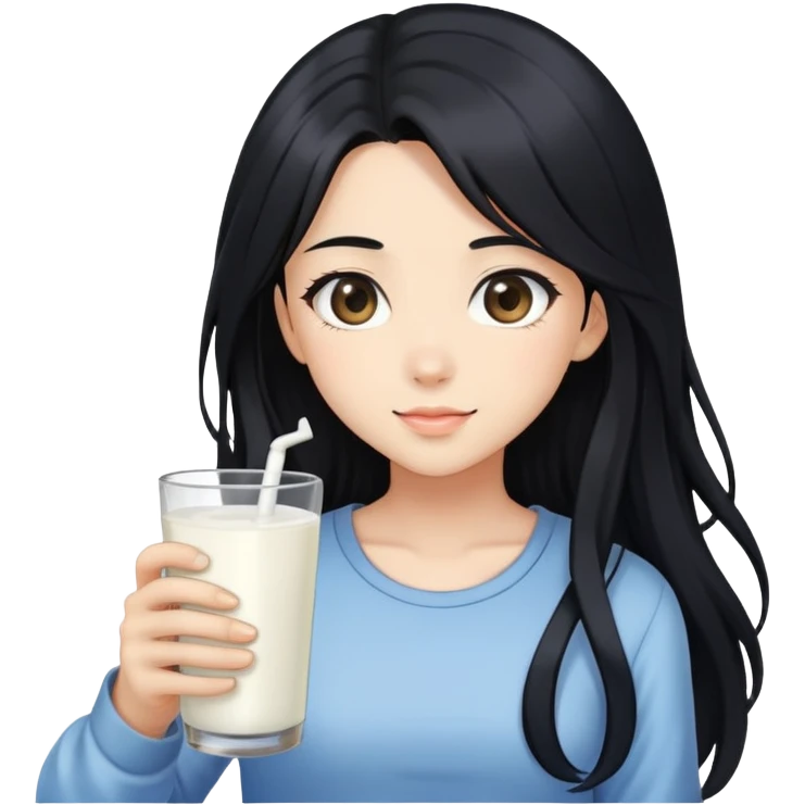 Anime Koshko Girl with Milk emoji