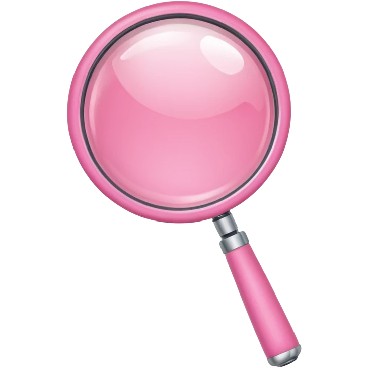 magnifying glas pink emoji