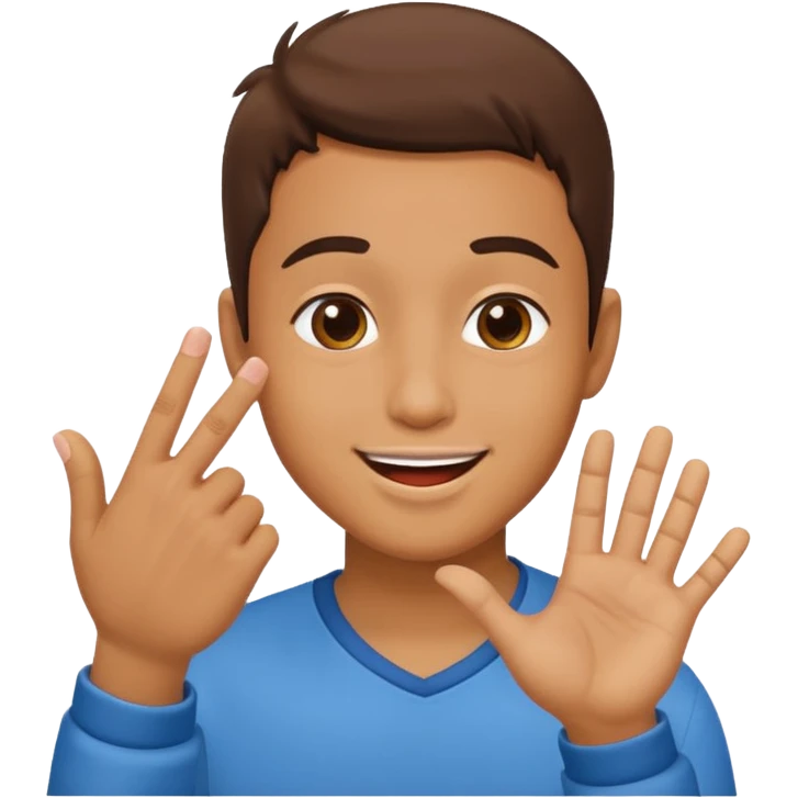 i want dudu to send a kiss with his left hand emoji