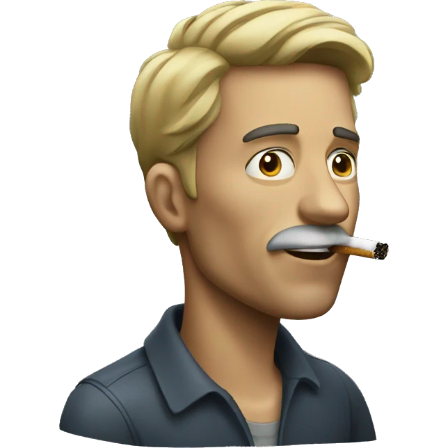 Man smoking emoji