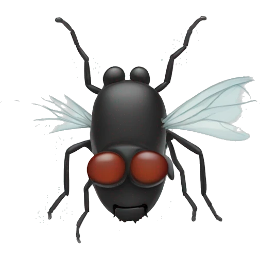 Fly upside down emoji