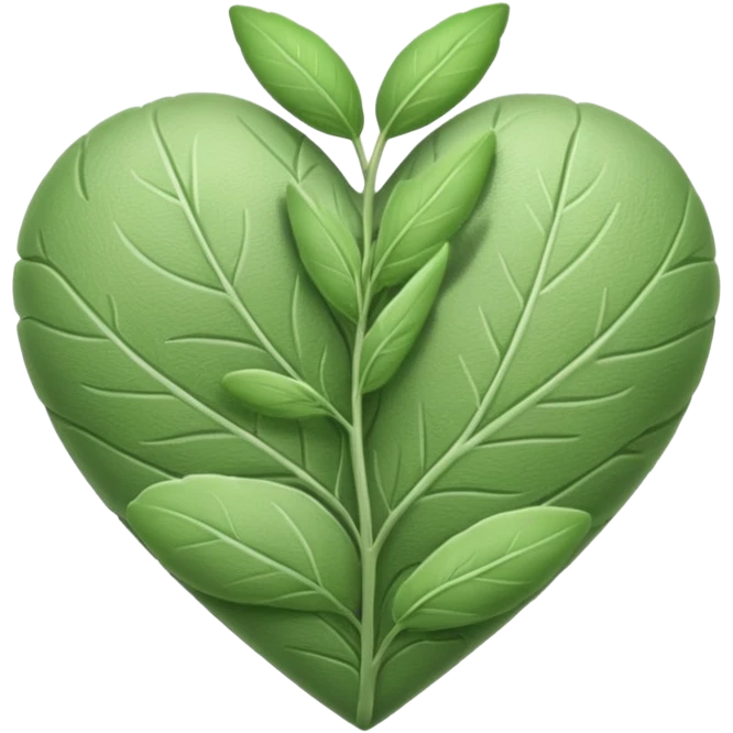 green sage heart emoji