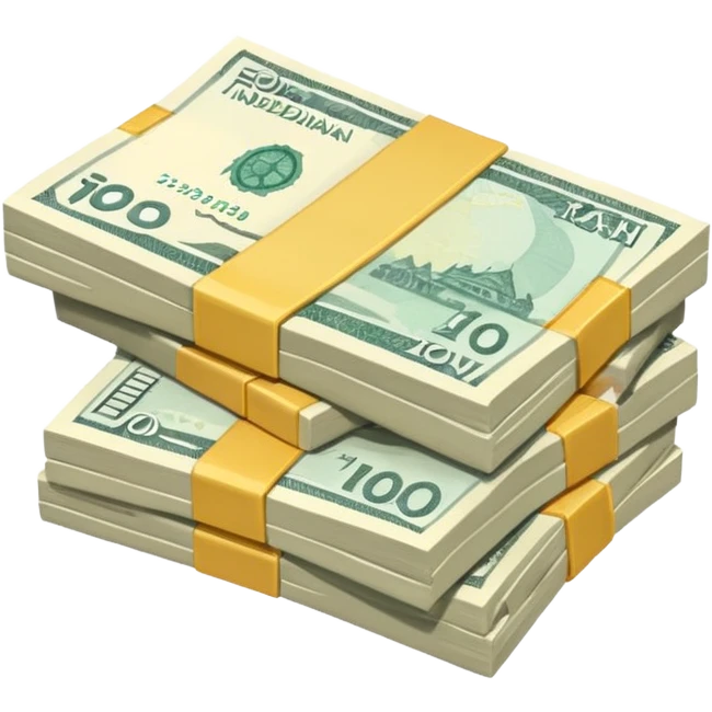 Create money using rupiah currency emoji