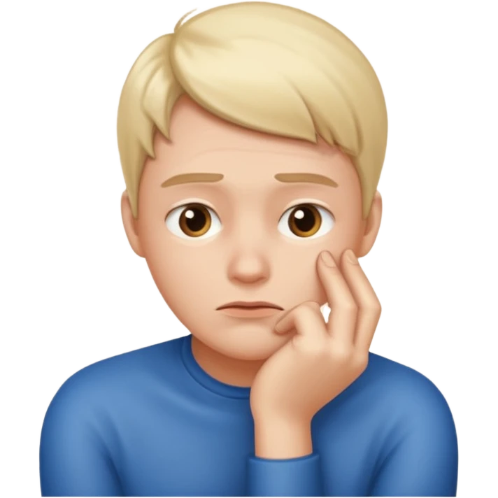 A person worried about money. emoji