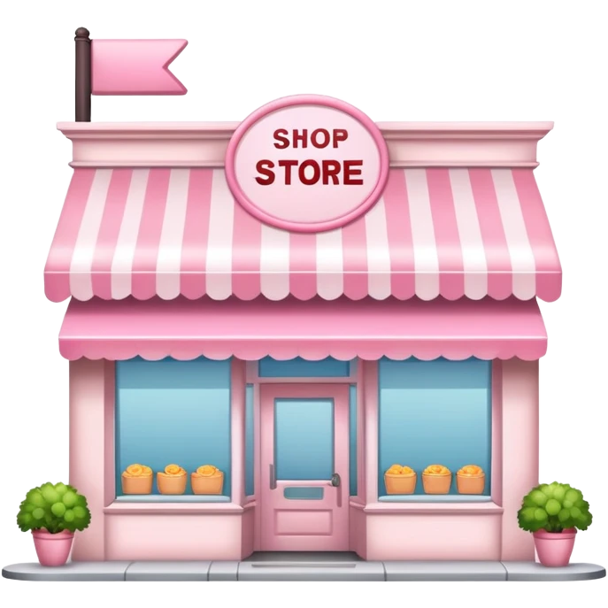 Light pink store emoji