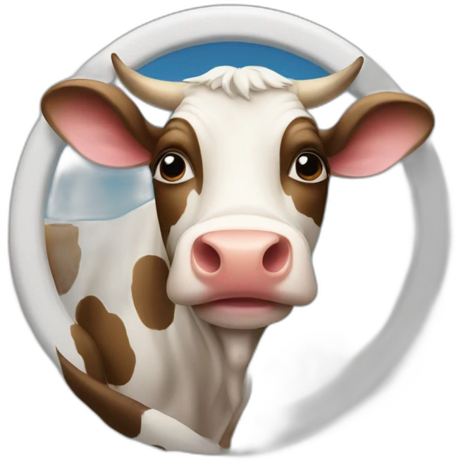 well-parked cow emoji