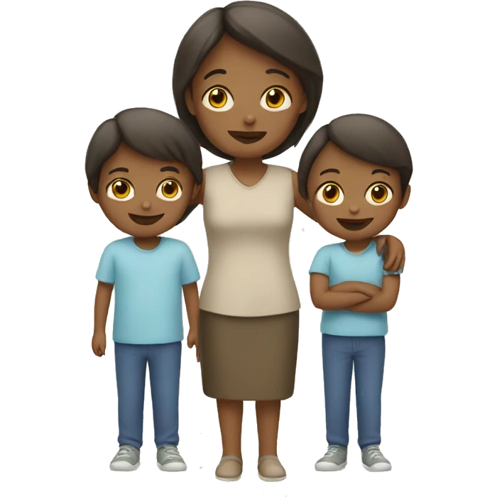 woman with 2 children emoji