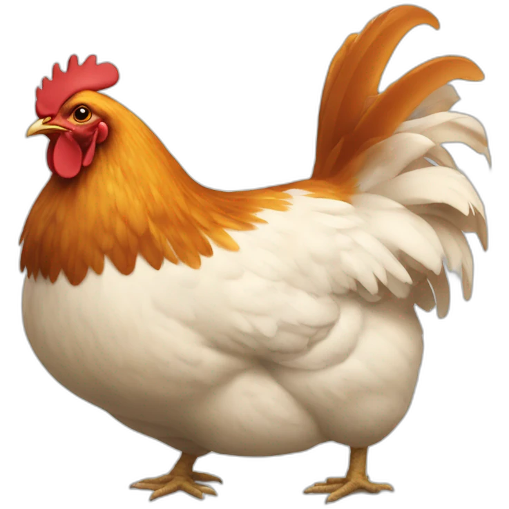 Chicken bum emoji