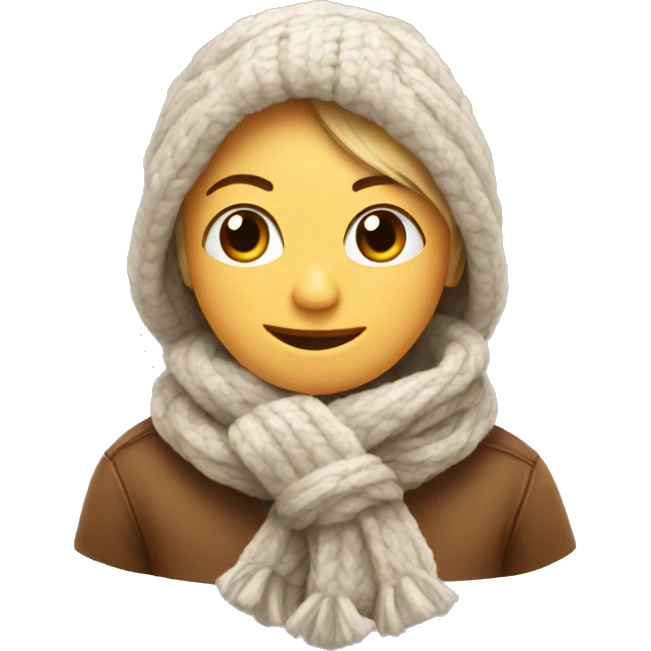 Cozy scarf emoji