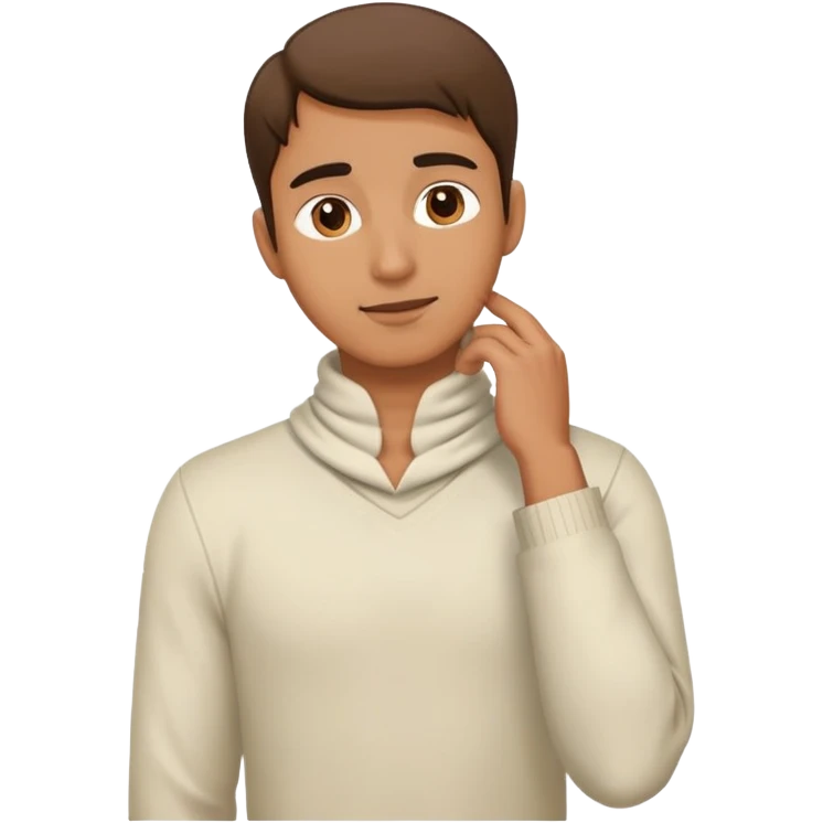Guy with hand around his neck  emoji