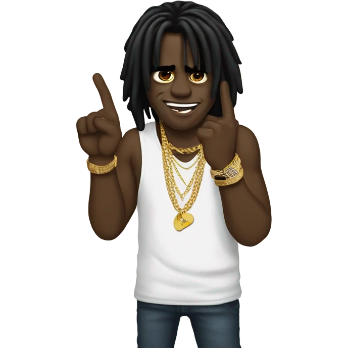 cheif keef throwing up the middle finger  emoji