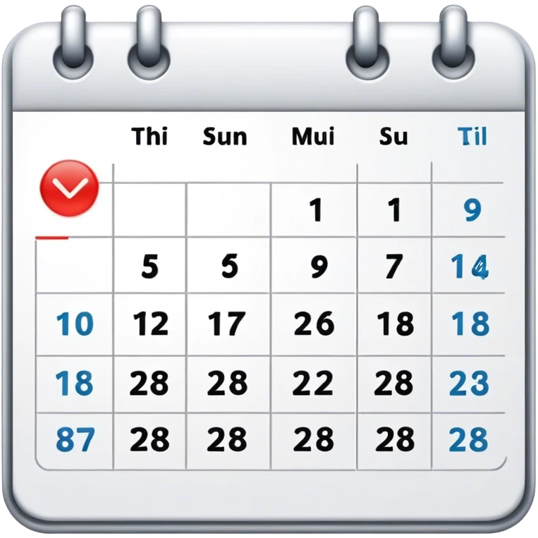 Simple Calendar emoji