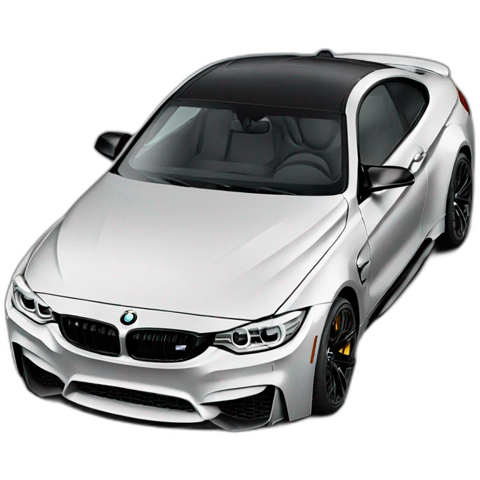 black bmw m4  emoji