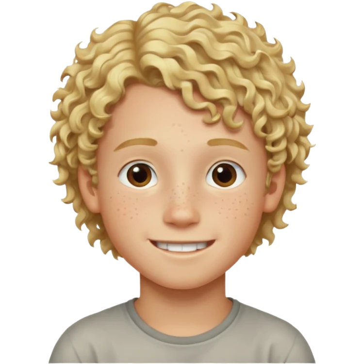 hassidic young boy blond freckles sidelocks curly emoji