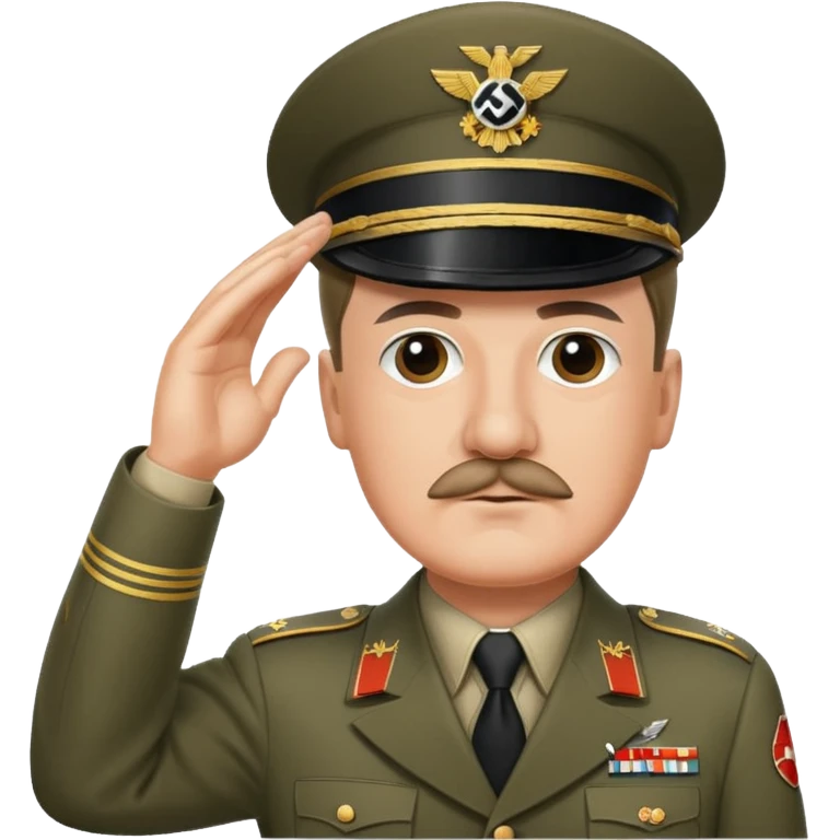 Hitler saluting emoji