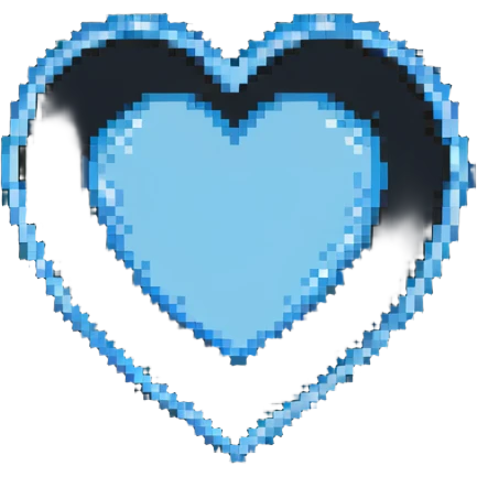light blue heart emoji