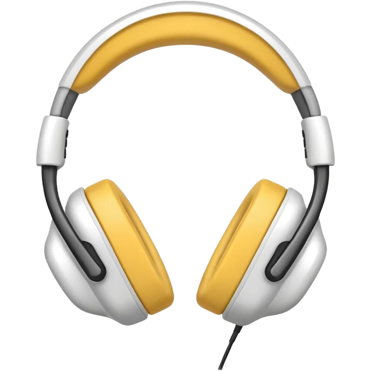 Please make a white headset emoji emoji