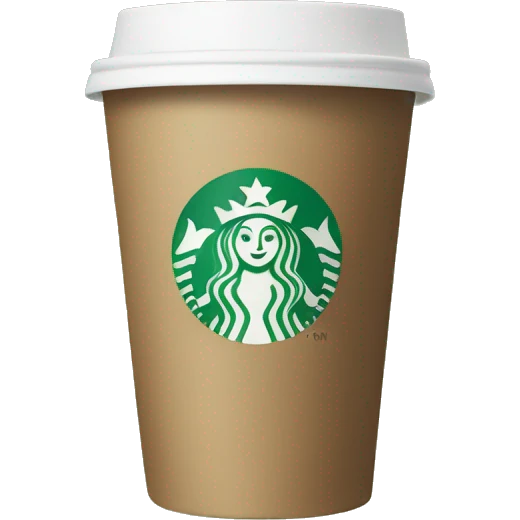 Starbucks cup emoji