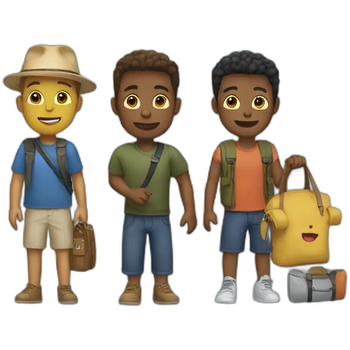 friends trip emoji
