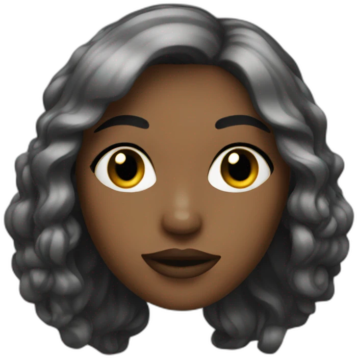 Femme noir emoji