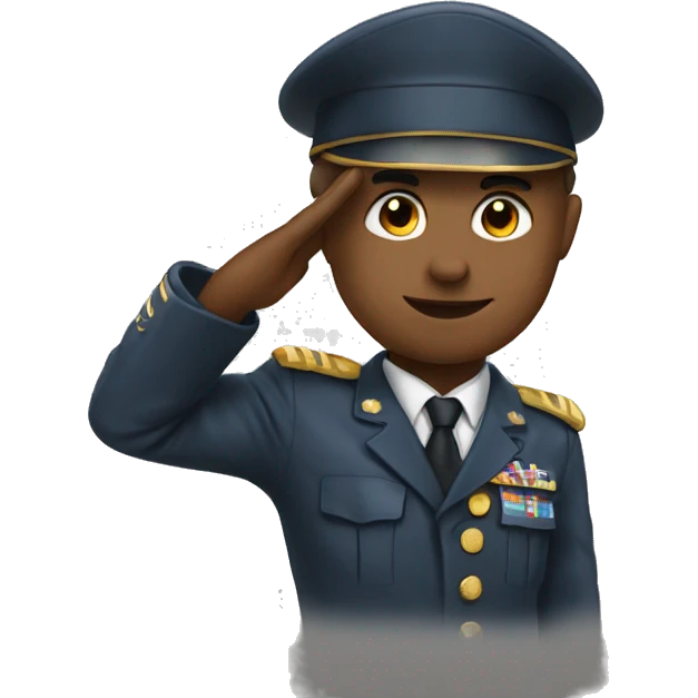 saluting  emoji