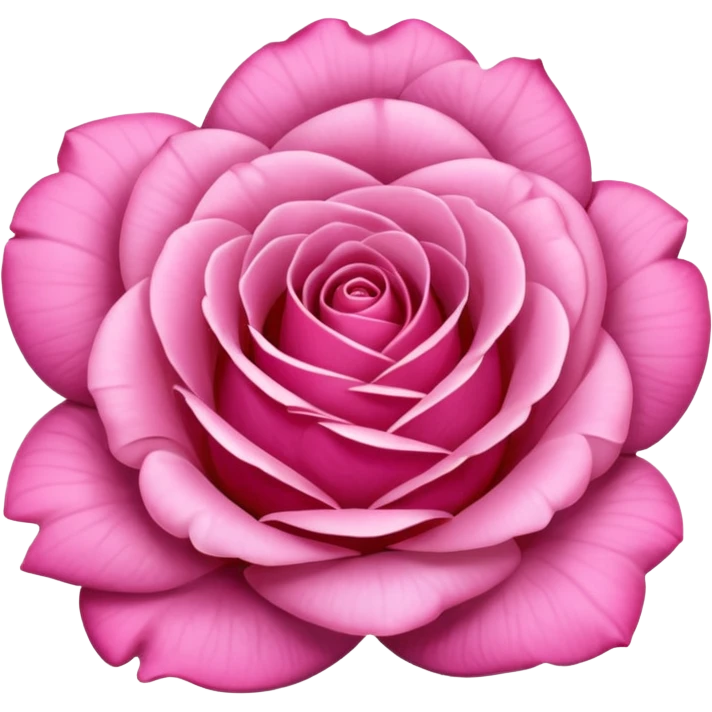Pink rose emoji