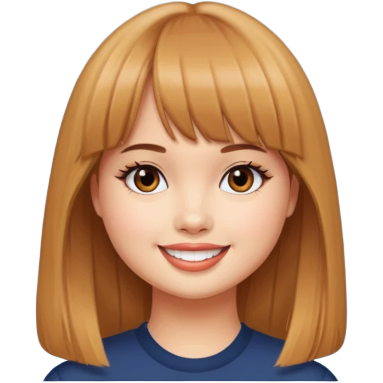 Debby Ryan with straight bangs emoji