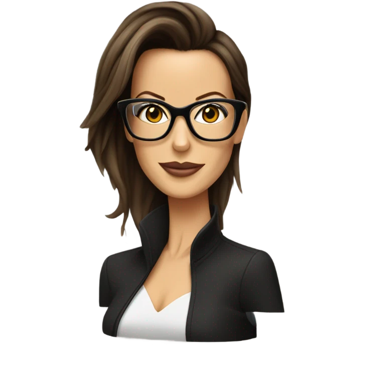 Kate Beckinsale with glasses  emoji