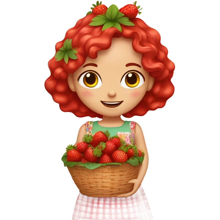 Strawberry girl emoji