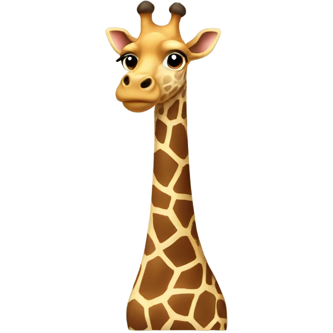 Giraffe with bowtie emoji