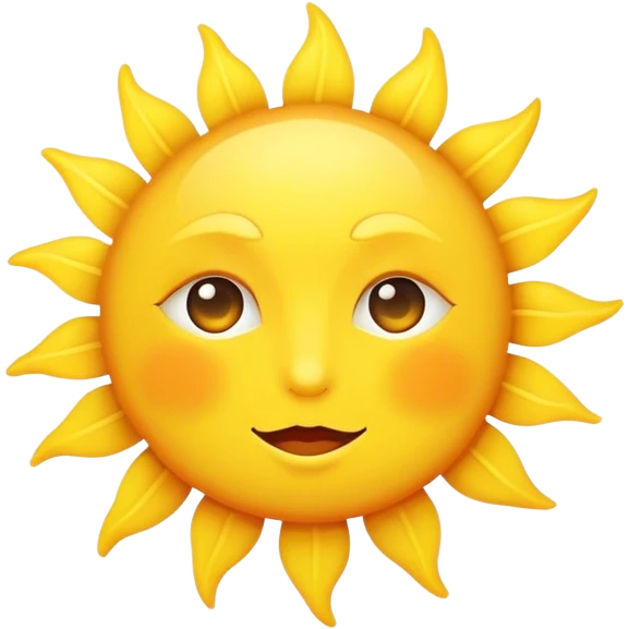 Sun emoji