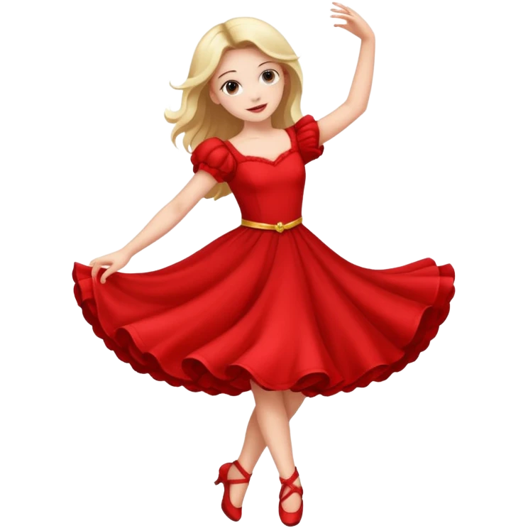 girl in red, dancing



















 emoji
