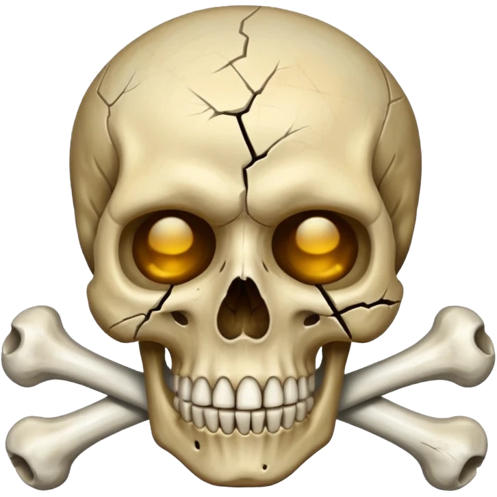 caution skull emoji