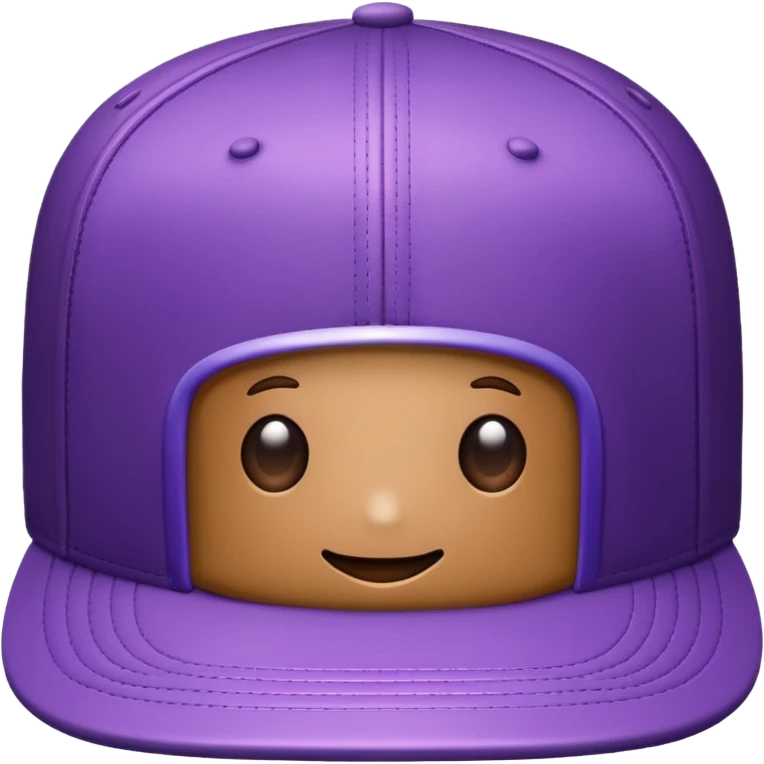 A plastic brown ball cap and the long rectangle purple. And looks like a BFDI style emoji