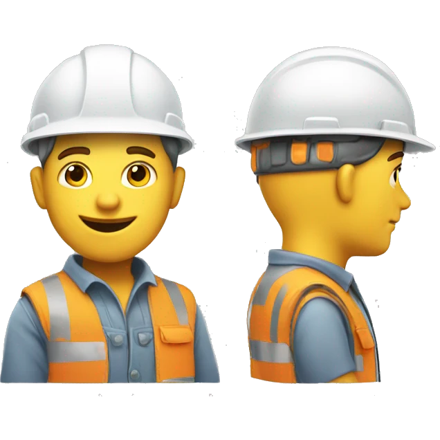 
Builder man giving cool emoji