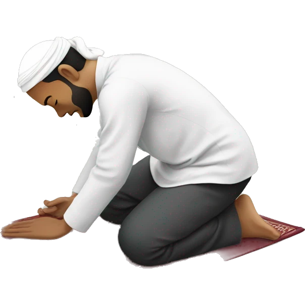 Muslim doing Sujood emoji