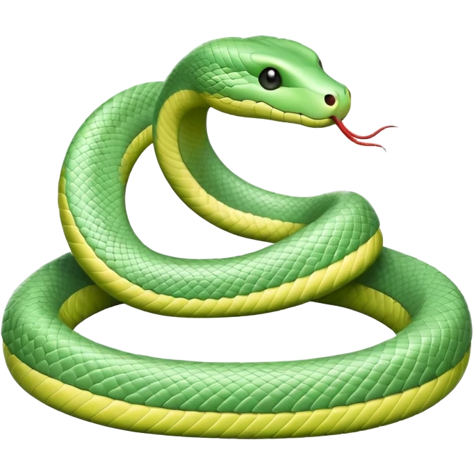 Pastel green snake like this but in pastel green 🐍 emoji