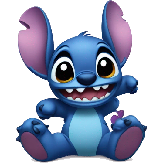 Stitch love emoji
