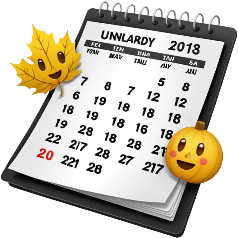 quiero un emoji que me muestre la fecha del dia emoji