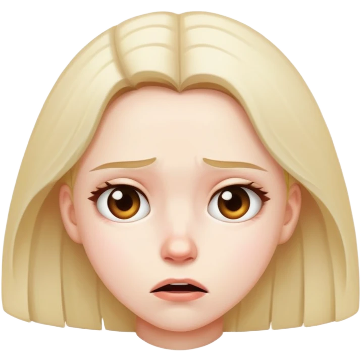 Upset walking girl emoji