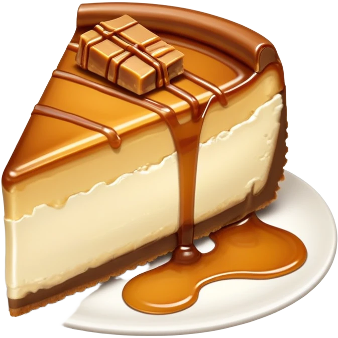 Praline cheesecake slice emoji