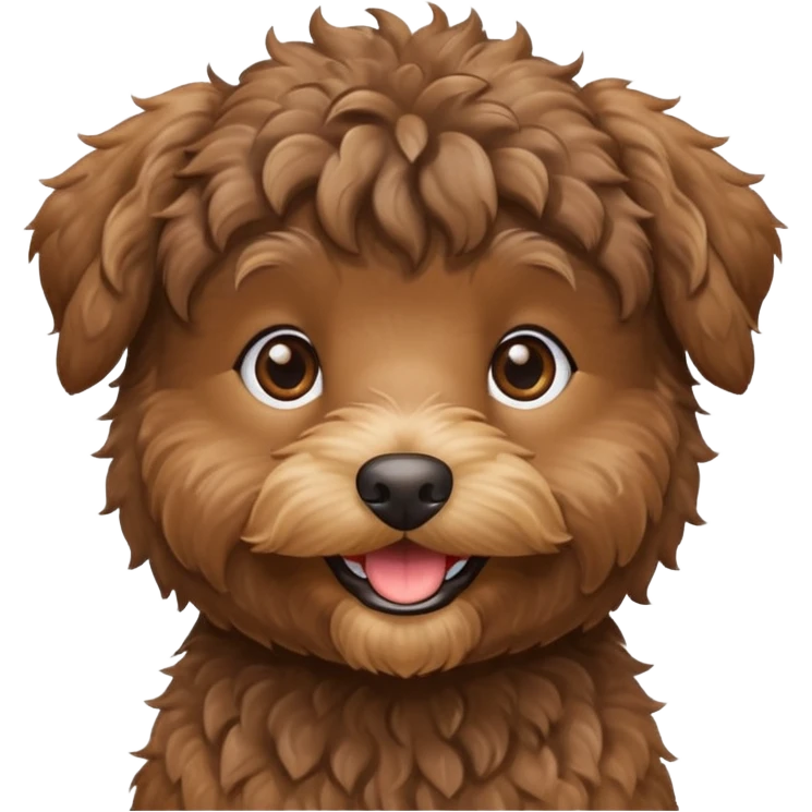 Brown schnoodle  emoji