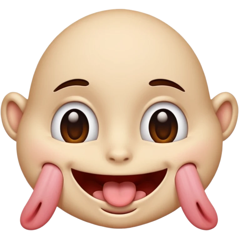 Face with tongue out, smiling and blushing and eyes rolled back  emoji