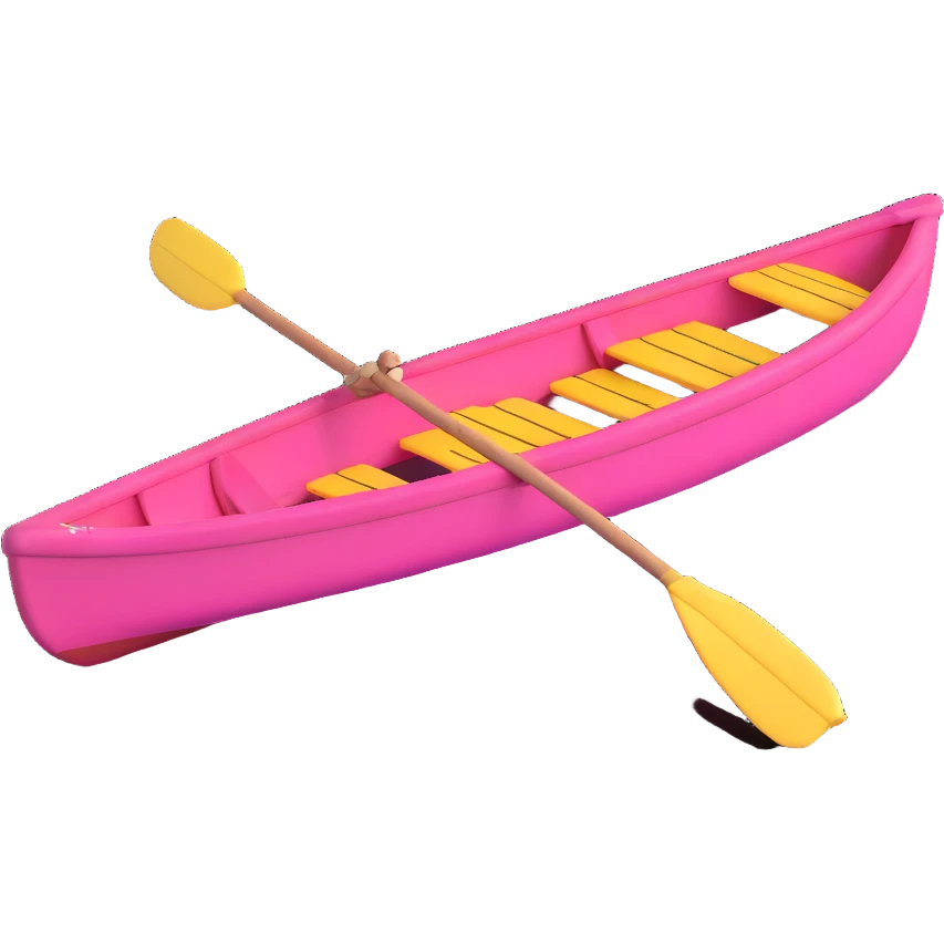 pink rowing boat emoji