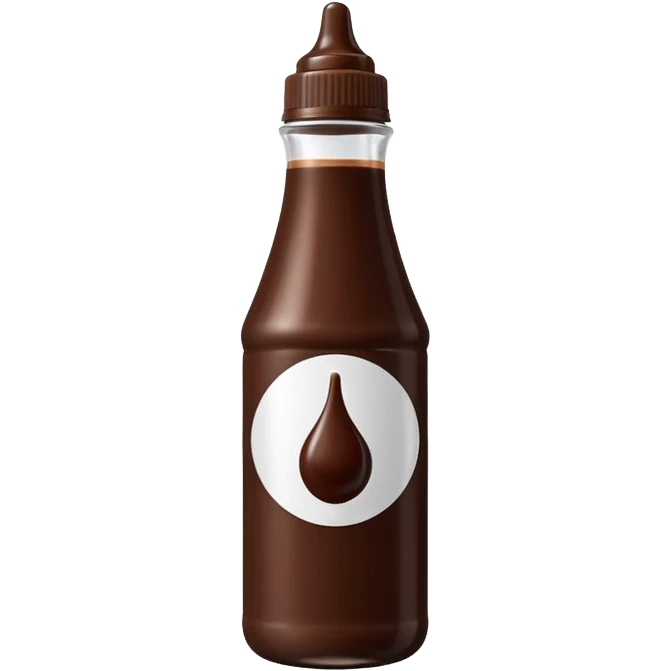 Chocolate sauce bottle emoji